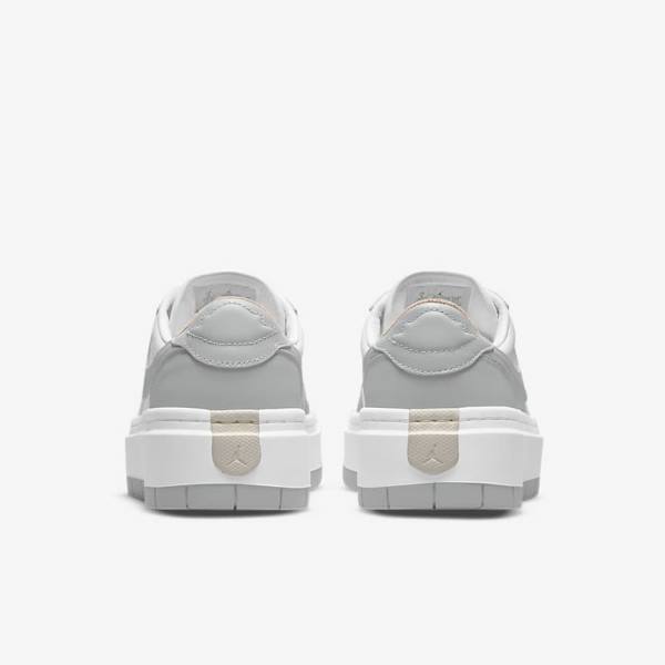 Women's Nike Air Jordan 1 Elevate Low Sneakers White / Grey | NK561FZN