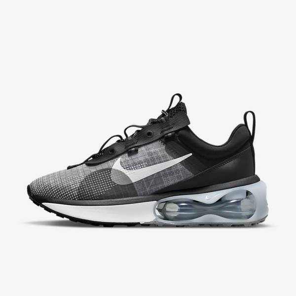 Women\'s Nike Air Max 2021 Sneakers Black / Metal Silver / Grey / White | NK124UWD