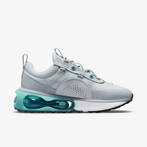 Women's Nike Air Max 2021 Sneakers Platinum / Turquoise / Grey / Black | NK231ZVH