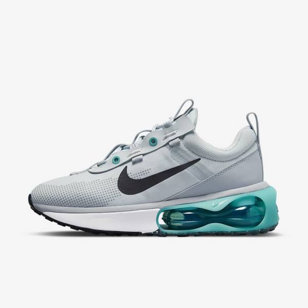 Women\'s Nike Air Max 2021 Sneakers Platinum / Turquoise / Grey / Black | NK231ZVH