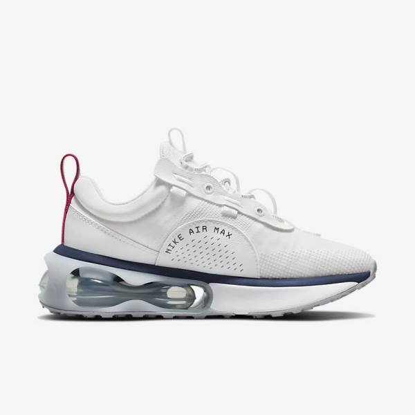 Women's Nike Air Max 2021 Sneakers White / Blue / Platinum / Pink | NK683XSJ