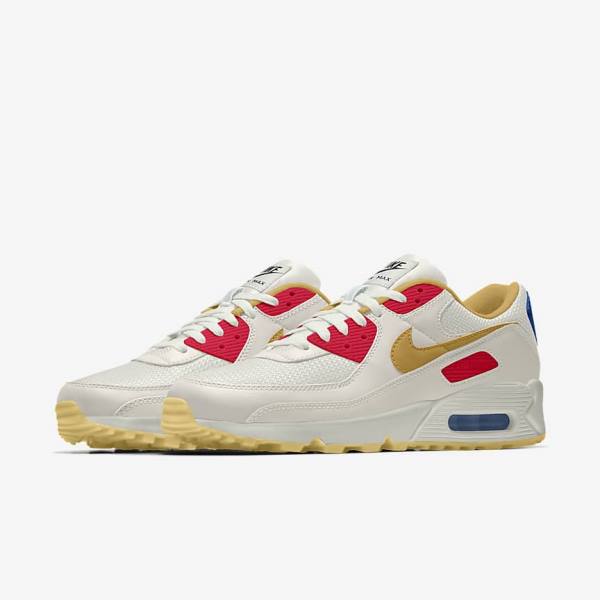 Women's Nike Air Max 90 By You Custom Sneakers Multicolor | NK478VEM