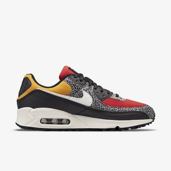 Women's Nike Air Max 90 SE Sneakers Black / Red | NK950CAG