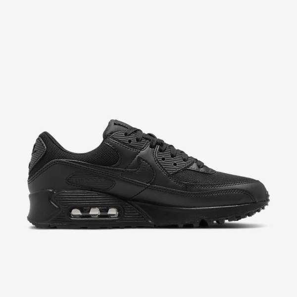 Women's Nike Air Max 90 Sneakers Black | NK978FMQ