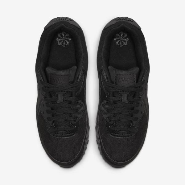 Women's Nike Air Max 90 Sneakers Black | NK978FMQ