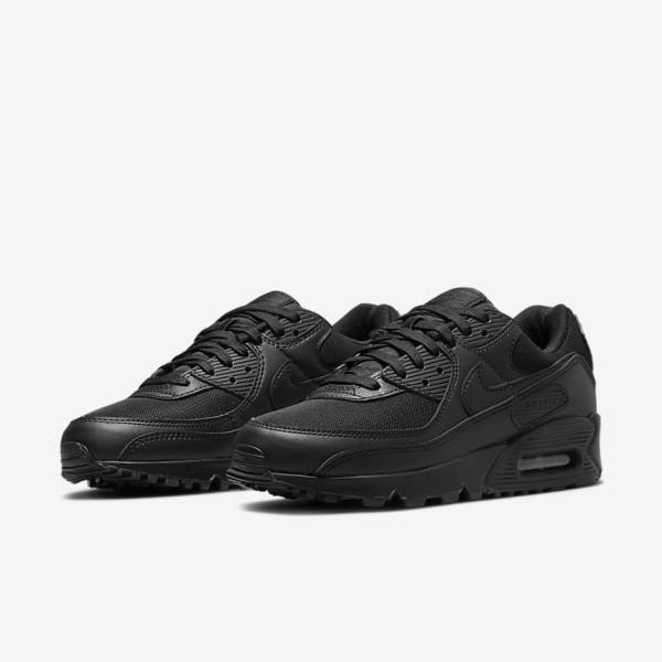 Women's Nike Air Max 90 Sneakers Black | NK978FMQ