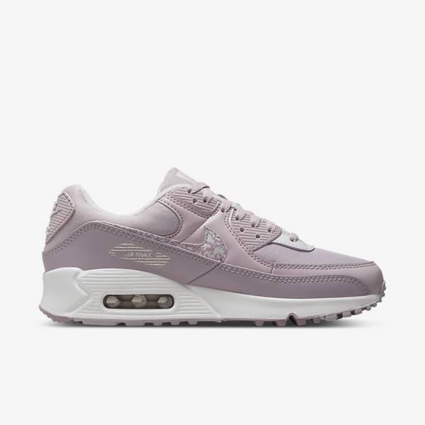 Women's Nike Air Max 90 Sneakers Purple / White | NK169CAW