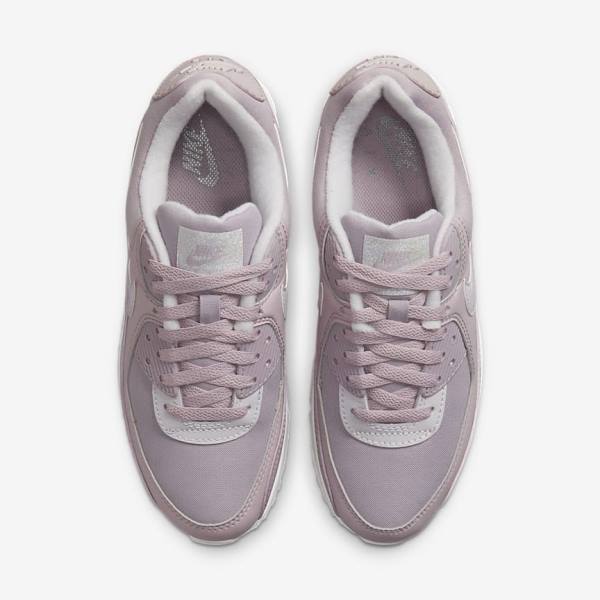 Women's Nike Air Max 90 Sneakers Purple / White | NK169CAW