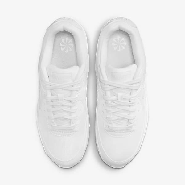 Women's Nike Air Max 90 Sneakers White | NK512FGC