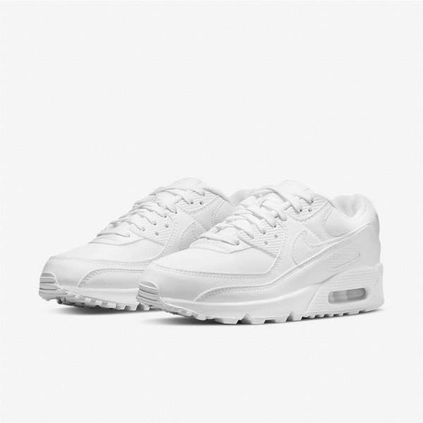 Women's Nike Air Max 90 Sneakers White | NK512FGC