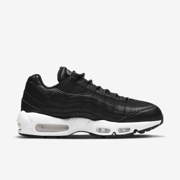 Women's Nike Air Max 95 Sneakers Black / White | NK465ZJE