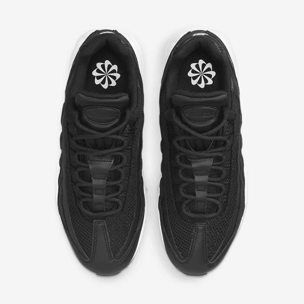 Women's Nike Air Max 95 Sneakers Black / White | NK465ZJE