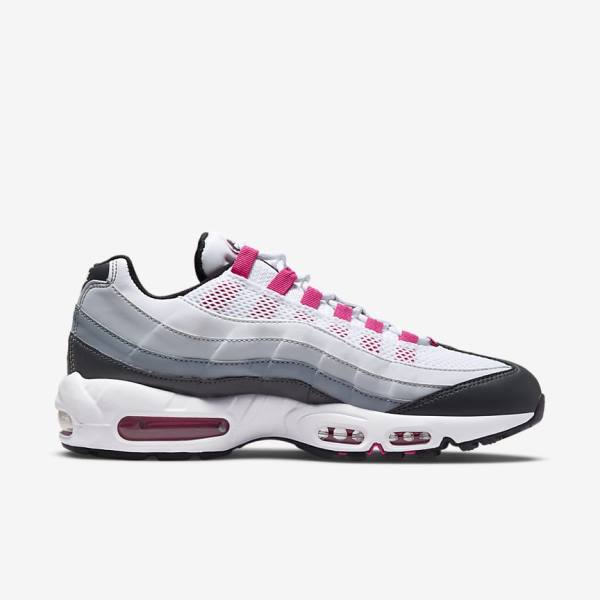 Women's Nike Air Max 95 Sneakers Dark Grey / Grey / White | NK045MWD