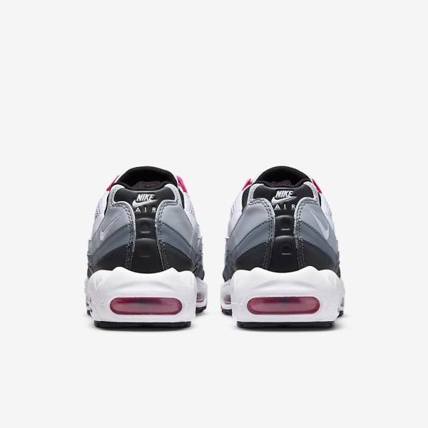 Women's Nike Air Max 95 Sneakers Dark Grey / Grey / White | NK045MWD