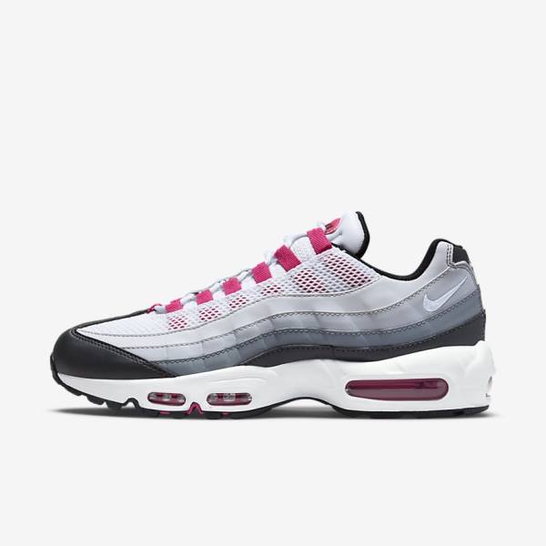 Women\'s Nike Air Max 95 Sneakers Dark Grey / Grey / White | NK045MWD