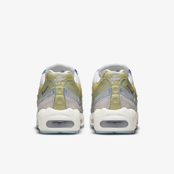 Women's Nike Air Max 95 Sneakers Light Blue / Olive | NK357NEY