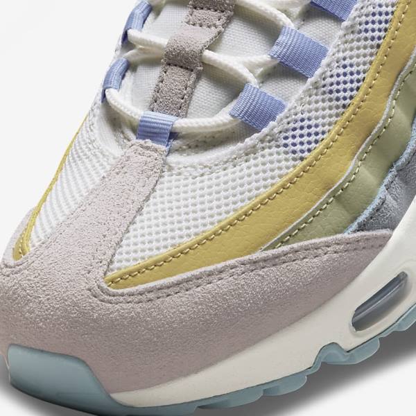 Women's Nike Air Max 95 Sneakers Light Blue / Olive | NK357NEY