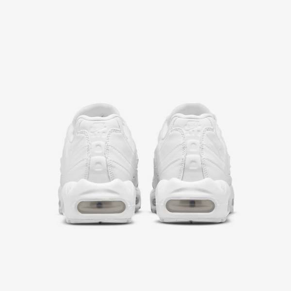 Women's Nike Air Max 95 Sneakers White / Metal Silver / White | NK902YGM