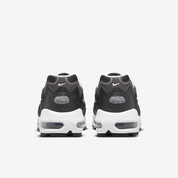 Women's Nike Air Max 96 2 Sneakers Black / Metal Silver / White | NK648SAI