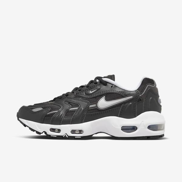 Women\'s Nike Air Max 96 2 Sneakers Black / Metal Silver / White | NK648SAI