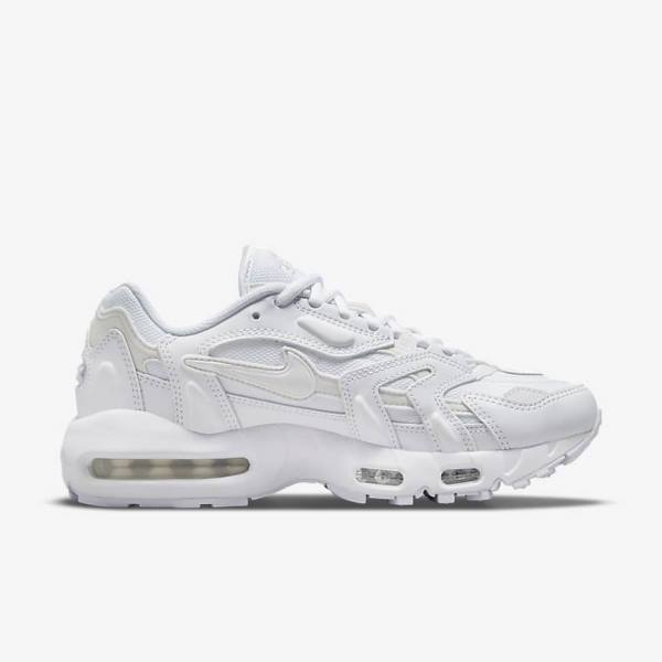 Women's Nike Air Max 96 2 Sneakers White / Platinum / Metal Silver / White | NK840FRN