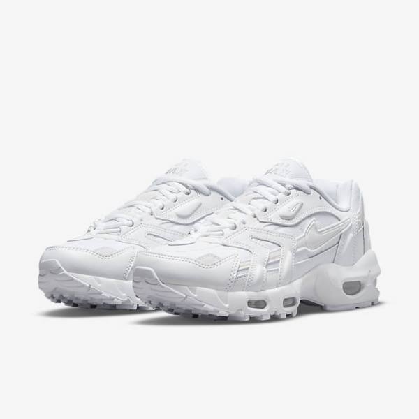 Women's Nike Air Max 96 2 Sneakers White / Platinum / Metal Silver / White | NK840FRN