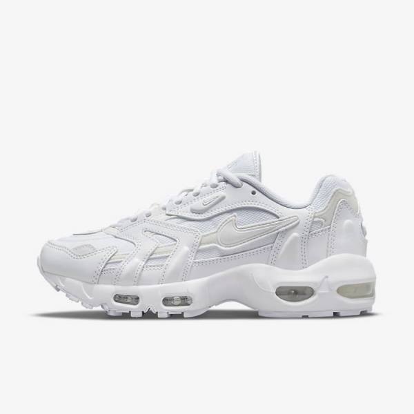 Women\'s Nike Air Max 96 2 Sneakers White / Platinum / Metal Silver / White | NK840FRN