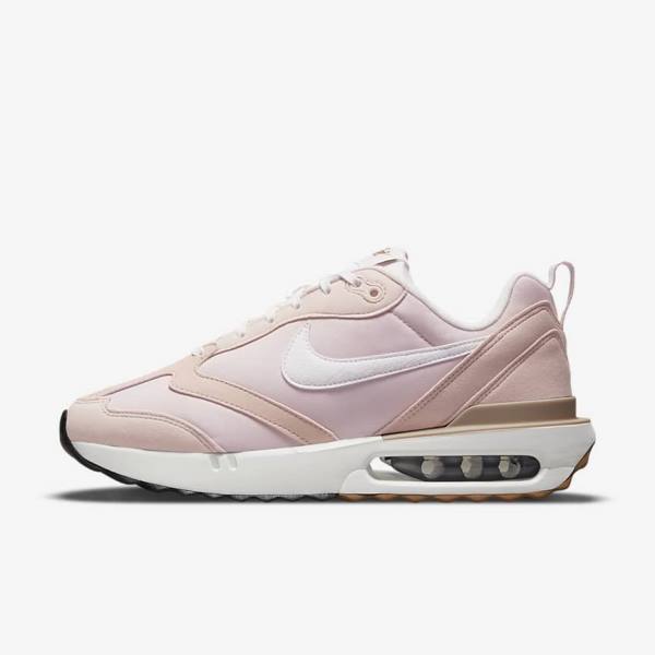 Women\'s Nike Air Max Dawn Sneakers Pink / Black / Light Brown / White | NK431QTY