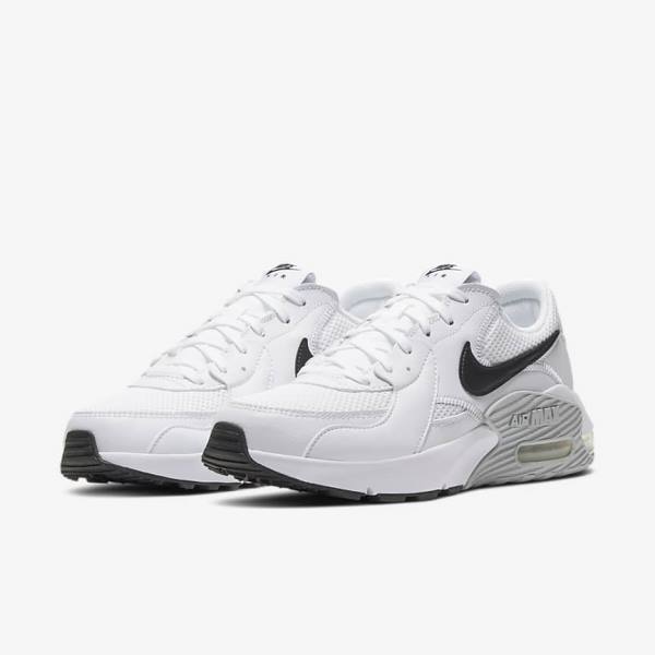 Women's Nike Air Max Excee Sneakers White / Platinum / Black | NK823MOQ