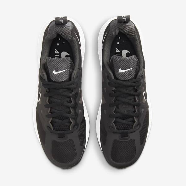 Women's Nike Air Max Genome Sneakers Black / Dark Grey / White / Black | NK264EWK