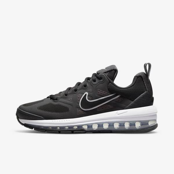 Women\'s Nike Air Max Genome Sneakers Black / Dark Grey / White / Black | NK264EWK