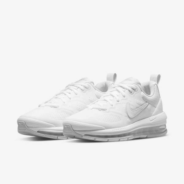 Women's Nike Air Max Genome Sneakers White / Platinum / White | NK127GXB