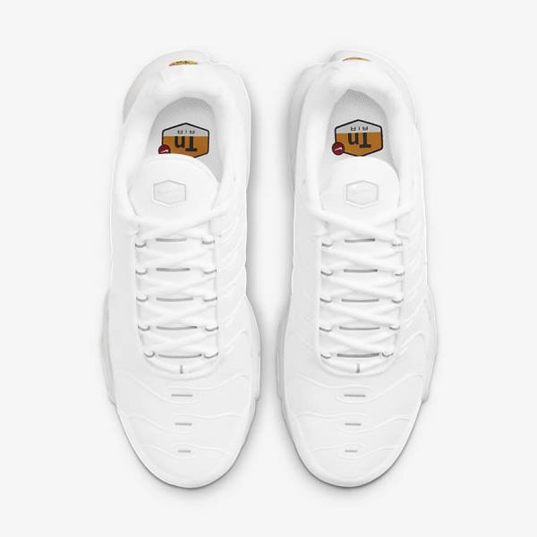 Women's Nike Air Max Plus Sneakers White / Platinum / White | NK592PCT