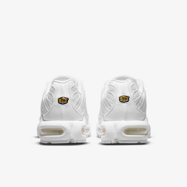 Women's Nike Air Max Plus Sneakers White / Platinum / White | NK592PCT