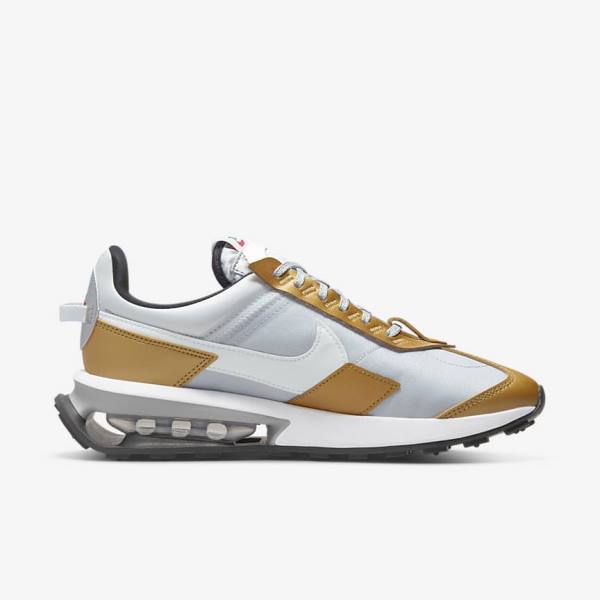 Women's Nike Air Max Pre-Day SE Sneakers Platinum / Metal Gold / Metal Silver / White | NK759VNE