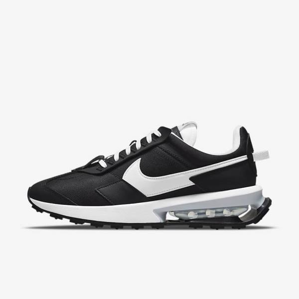 Women\'s Nike Air Max Pre-Day Sneakers Black / Metal Silver / White | NK980ZUD