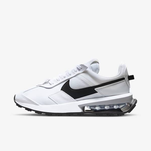 Women\'s Nike Air Max Pre-Day Sneakers White / Metal Silver / Black | NK281BVP