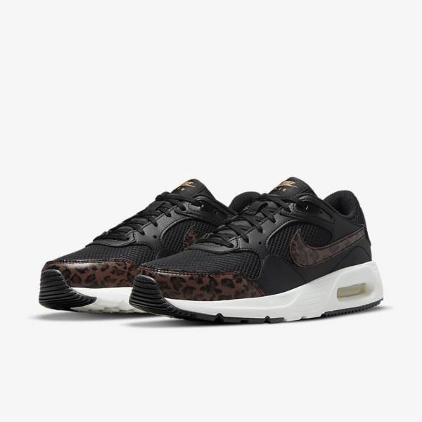 Women's Nike Air Max SC Sneakers Black / Metal Gold / Brown | NK846WHT