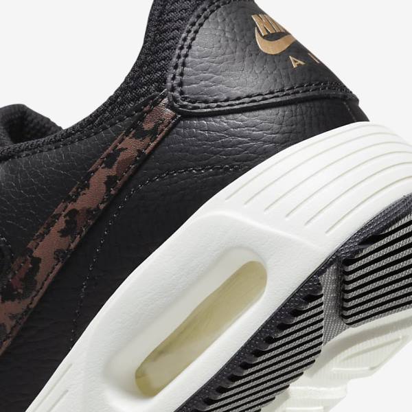 Women's Nike Air Max SC Sneakers Black / Metal Gold / Brown | NK846WHT