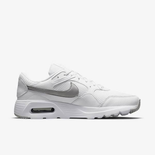 Women's Nike Air Max SC Sneakers White / Platinum / Metal Platinum | NK725YKW