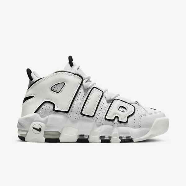 Women's Nike Air More Uptempo Sneakers White / Black | NK301URF