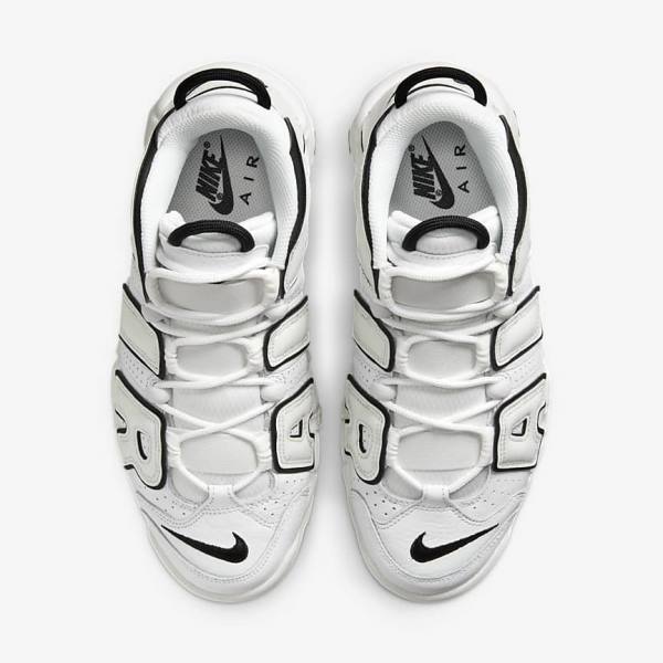 Women's Nike Air More Uptempo Sneakers White / Black | NK301URF