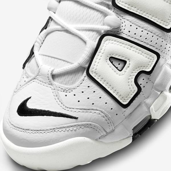 Women's Nike Air More Uptempo Sneakers White / Black | NK301URF