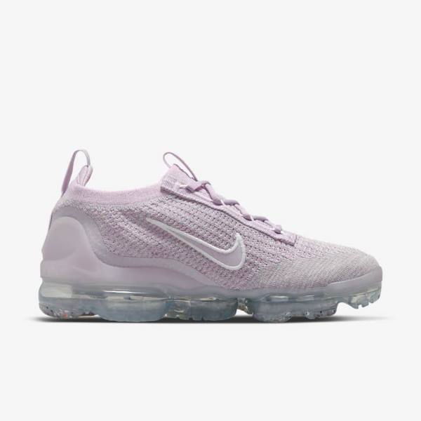 Women's Nike Air VaporMax 2021 FK Sneakers Light Pink / White / Metal Silver / Purple | NK014DIZ