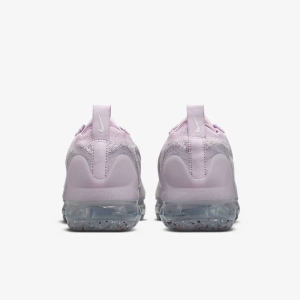 Women's Nike Air VaporMax 2021 FK Sneakers Light Pink / White / Metal Silver / Purple | NK014DIZ