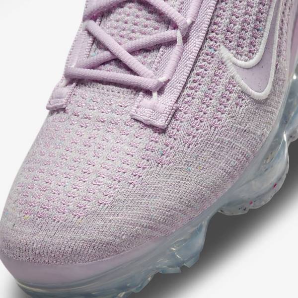 Women's Nike Air VaporMax 2021 FK Sneakers Light Pink / White / Metal Silver / Purple | NK014DIZ