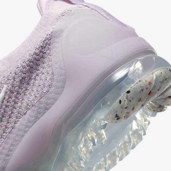 Women's Nike Air VaporMax 2021 FK Sneakers Light Pink / White / Metal Silver / Purple | NK014DIZ