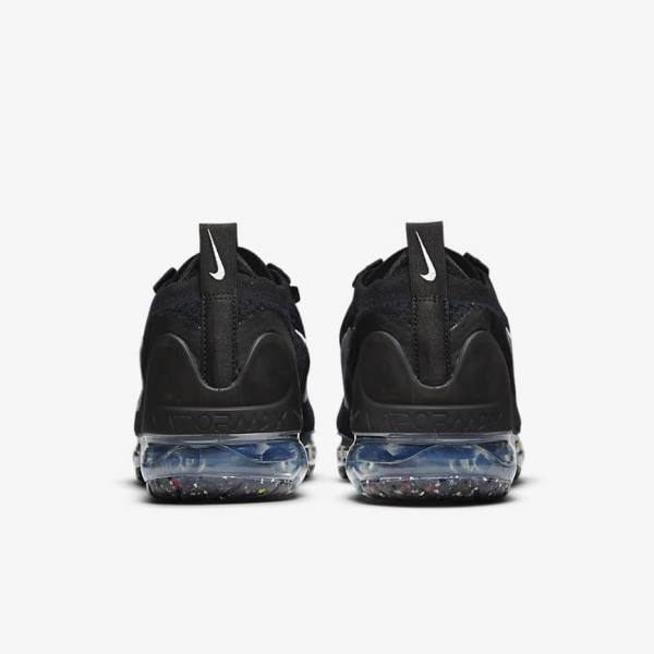 Women's Nike Air VaporMax 2021 FK Sneakers Black / Metal Silver / White | NK289PAN