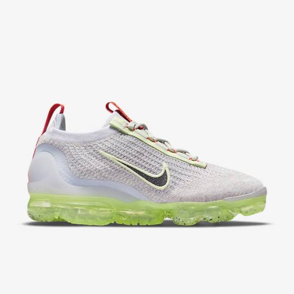 Women's Nike Air VaporMax 2021 FK Sneakers Light Beige / Light Green / Black | NK405DOV