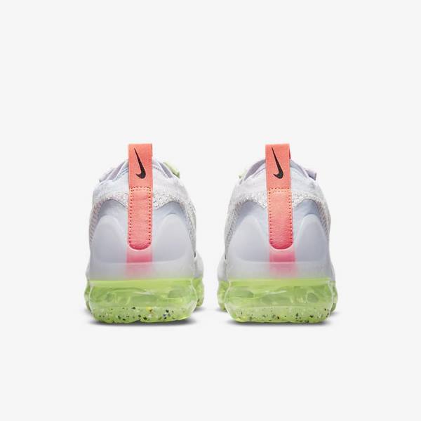 Women's Nike Air VaporMax 2021 FK Sneakers Light Beige / Light Green / Black | NK405DOV